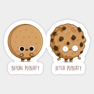 Before and After Puberty Sticker